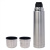Термос с двумя кружками; D=8 см; H=34,2 см; 1000 мл; металл