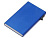 Картхолдер Florence с RFID- защитой из алюминия, синий