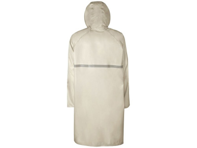 Длинный дождевик Lanai  из полиэстера со светоотражающей тесьмой, молочный , размер XL-2XL