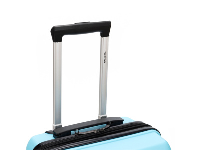Чемодан TORBER В Отпуск, бирюзовый, полипропилен, 33 х 22 х 53 см, 35 л , размер S