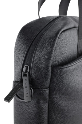 Портфель мужской BUGATTI РИКО | RICO, черный, полиуретан, 40 x 10 x 28,5 см