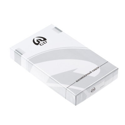 Маникюрный набор GD, 5 пр. Футляр: искусcтвенная кожа, цвет черный