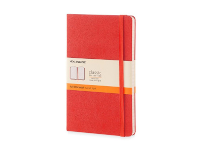 Записная книжка Moleskine Classic (в линейку) в твердой обложке, Large (13х21см), красный , размер A5