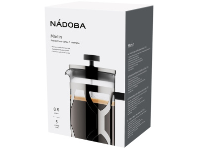 Френч-пресс 0,6 л, NADOBA, серия MARTIN , размер 600 мл