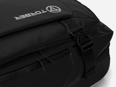 Сумка на колесах TORBER РИТМ, чёрный, полиэстер 900D с PU покрытием, 60 х 38 х 25,5 см, 57 л , размер M