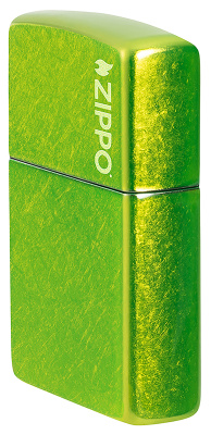 Зажигалка ZIPPO Logo с покрытием Lurid™, латунь/сталь, зеленая, глянцевая, 38x13x57 мм
