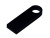 USB 2.0-флешка на 64 Гб с мини чипом и круглым отверстием, черный , размер 64ГБ