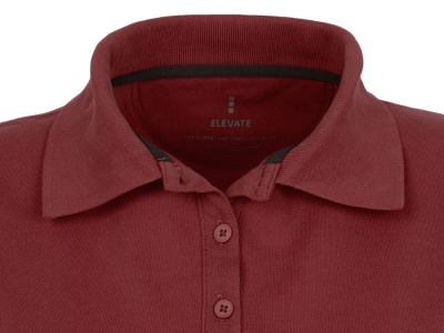 Calgary женская футболка-поло с коротким рукавом, бургунди , размер 2XL