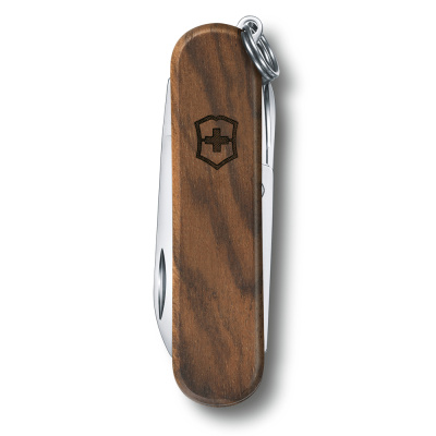 Нож-брелок VICTORINOX Classic SD, 58 мм, 5 функций, деревянная рукоять
