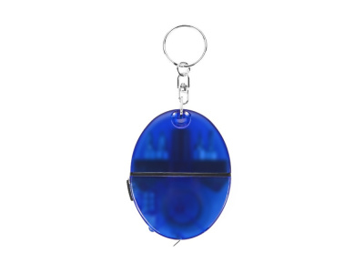 Брелок-рулетка с набором отверток и фонариком, синий , размер 1м