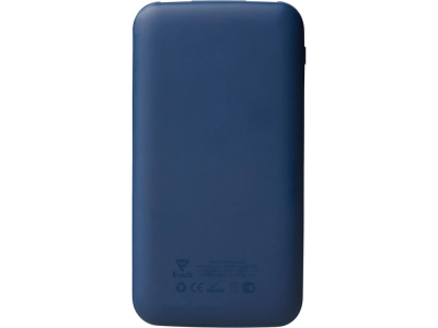 Набор из внешнего акуумулятора и универсального кабеля с подсветкой лого Reserve LED, 10000mAh, темно-синий