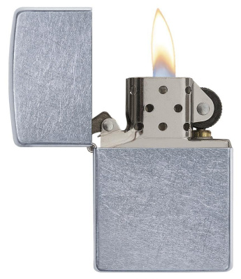 Зажигалка ZIPPO Classic с покрытием Street Chrome™, латунь/сталь, серебристая, матовая, 38x13x57 мм