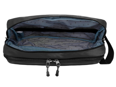 Несессер TORBER РИТМ, черный, полиэстер 900D с PU покрытием, 27 х 18 х 6 см