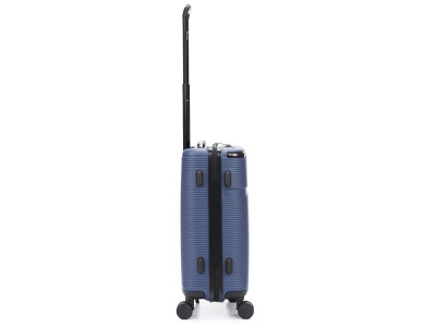 Чемодан TORBER ОНЕГА, синий, ABS-пластик, 59,5 х 39,5 х 24 см, 46 л , размер S