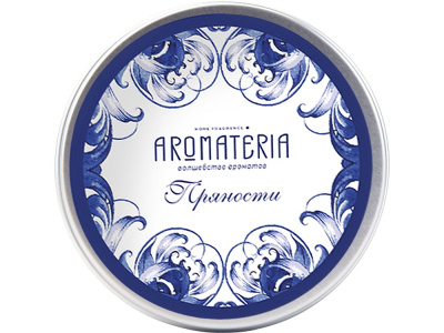 Набор: платок Гжель и свеча Птица счастья