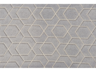 Светящийся в темноте плед Lattice серый (Р)