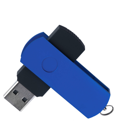 Флешка ELEGANCE COLOR Черная с синим 4026.08.01.16ГБ3.0