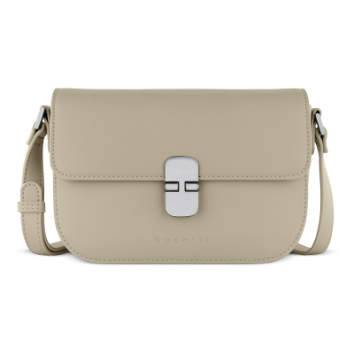 Сумка женская BUGATTI НЕЛА | NELA, бежевая, полиуретан, 22х8х15,5 см