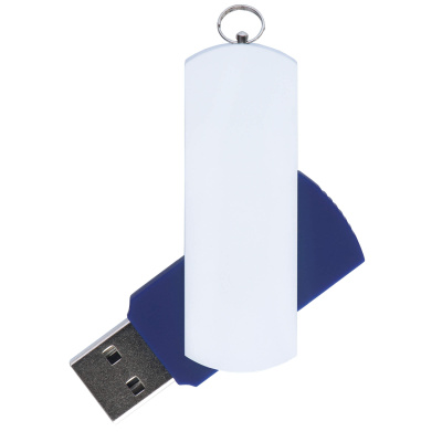 Флешка ELEGANCE COLOR Темно-синяя с белым 4026.14.07.32ГБ3.0