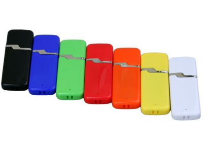 Флешка промо прямоугольной формы c оригинальным колпачком, 64 Гб, оранжевый , размер 64ГБ