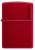 Зажигалка ZIPPO Logo с покрытием Candy Apple Red™, латунь/сталь, красная, глянцевая, 38x13x57 мм