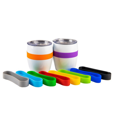 Термокружка LINE, белый/фиолетовый, сталь, 300 мл