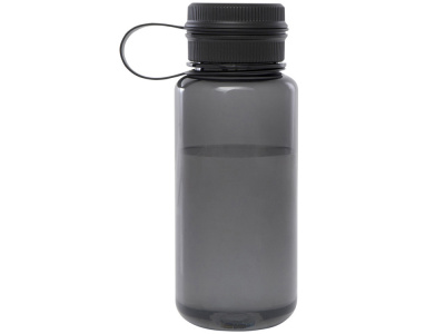 Спортивная бутылка Ryder из переработанного ПЭТ-пластика объемом 900 мл с многофункциональной крышкой, сертифицированная RCS - сплошной черный