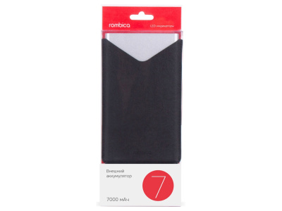 Внешний аккумулятор Rombica NEO AX70L, 7 000 мАч, алюминий, серебристый, чехол , размер 7000 mAh