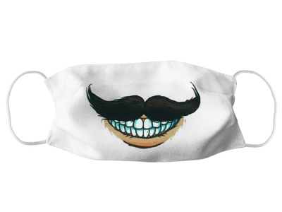 Маска для лица многоразовая для сублимации, размер S, белый , размер S