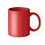 Кружка керамическая  в коробке красный