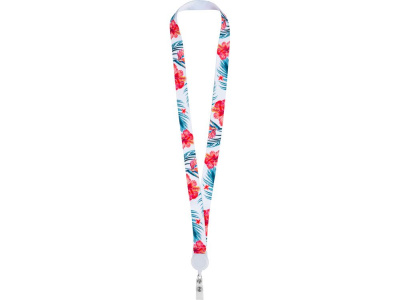 Ланъярд 2 см с ретрактором, белый