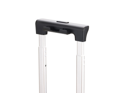 Чемодан TORBER БАЙКАЛ, тёмно-серый металлик, поликарбонат, 37,5 x 20 х 54 см, 37 л , размер S