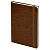 Ежедневник недатированный Boomer, А5,  коричневый, кремовый блок в линейку, без обреза