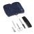 Маникюрный набор GD, 5 пр.(мужской дорожный набор). Футляр: искуcственная кожа, цвет синий