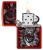 Зажигалка ZIPPO Dragon Tiger Design с покрытием Metallic Red, латунь/сталь, красная, 38x13x57 мм