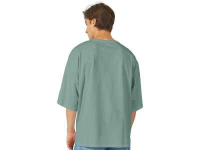 Футболка Berlin к/р оверсайз, 100% хлопок, 180гр, пыльно-бирюзовый , размер XS-S