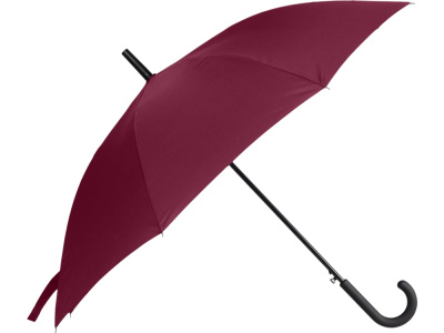 Зонт-трость Reviver с куполом из переработанного пластика, бордовый
