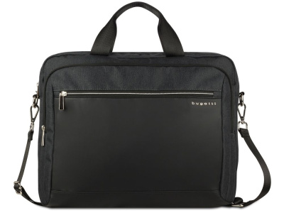 Портфель мужской BUGATTI СЕРА | SERA, антрацитовый, полиэстер, 40х11х34 см, 15 л