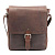 Сумка через плечо KLONDIKE DIGGER «Erin», натуральная кожа в темно-коричневом цвете, 26 x 24 х 6 см