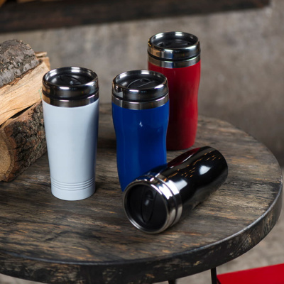 Термокружка  "Promo";  450 мл; синий; металл/пластик