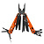 Мультитул Stinger, 107 х 19 мм, 19 функций, сталь, оранжевый корпус, стоунвош, в картонной коробке, в комплекте нейлоновый чехол