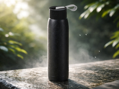 Термобутылка Grace 320мл, черный