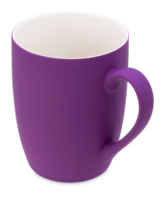 Подарочный набор с блокнотом С2, металлической ручкой и кружкой, фиолетовый , размер твердая обложка