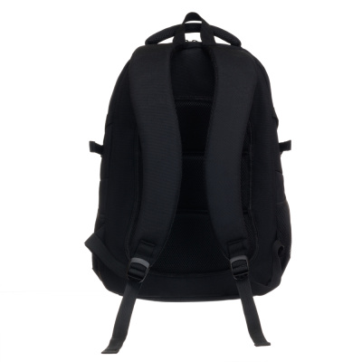 Рюкзак TORBER КЛАСС, чёрно-зелёный, 46 x 32 x 18 см + Мешок для сменной обуви в подарок!