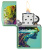 Зажигалка ZIPPO One with Nature Design с покрытием High Polish Green, латунь/сталь, зеленая, глянцевая, 38x13x57 мм
