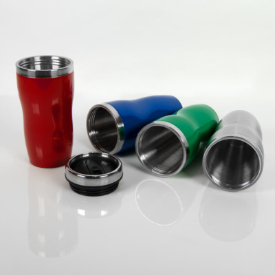 Термокружка  "Promo";  450 мл; синий; металл/пластик