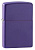 Зажигалка ZIPPO Classic с покрытием Purple Matte, латунь/сталь, фиолетовая, матовая, 38x13x57 мм