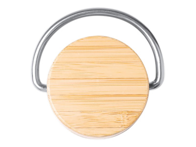 Термобутылка Мэйер из нержавеющей стали, с бамбуковой крышкой, серебристый