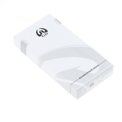 Маникюрный набор GD, 5 пр. Футляр: искусственная кожа, цвет серо-голубой