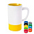 Кружка FUN2, белый с желтым, 470 мл,керамика